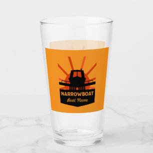 Narrowboten en kanaalboten glas