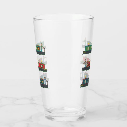 Narrowboten Glas (Links)