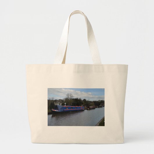 Narrowboten Grote Tote Bag (Voorkant)