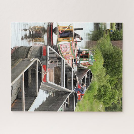 NARROWBOTEN OP HET KANAAL LEGPUZZEL (Horizontaal)