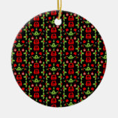 Narrowbots Xmas Canal Kerstmis Keramisch Ornament (Voorkant)