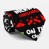 Narrowbots Xmas Canal Kerstmis Stropdas (Opgerold)