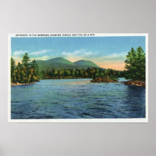 Narrows Entrance, Tongue en Five Mile Poster (Voorkant)