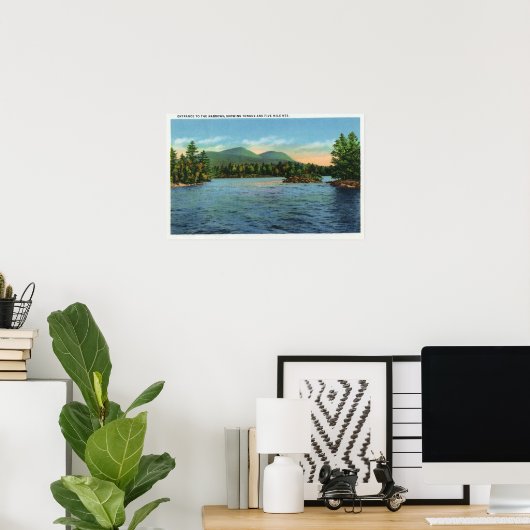 Narrows Entrance, Tongue en Five Mile Poster (Thuiskantoor)