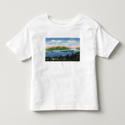 Narrows, Hundred Islands, Tongue Mountain Uitzicht Kinder Shirts (Voorkant)