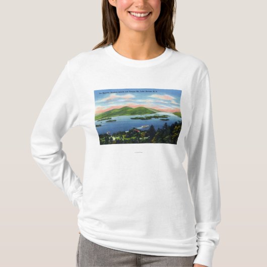 Narrows, Hundred Islands, Tongue Mountain Uitzicht T-shirt (Voorkant)