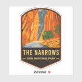 Narrows Zion National Park Sticker (Vel)