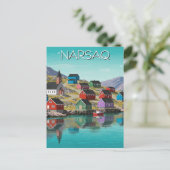 Narsaq Groenland Reizen Briefkaart (Staand voorkant)