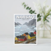 Narsaq Groenland Reizen Briefkaart (Staand voorkant)