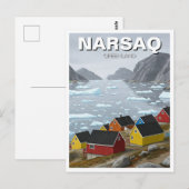 Narsaq Groenland Reizen Briefkaart (Voorkant / Achterkant)