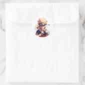 "Naruto Uzumaki Official Anime Sticker - Hokage, R (Tas)