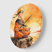Naruto Watercolor Anime Art Grote Klok (Hoek)