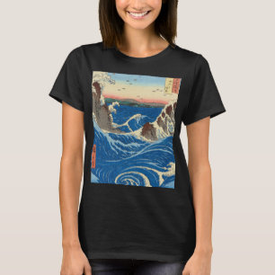 Naruto Whirlpools, provincie Awa, 1855, door Hiros T-shirt