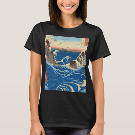 Naruto Whirlpools, provincie Awa, 1855, door Hiros T-shirt (Voorkant)