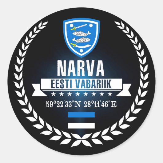 Narva Ronde Sticker (Voorkant)