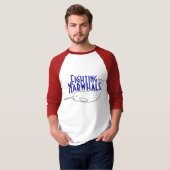 narvalo, vechtpartij, Narwhals T-shirt (Voorkant volledig)