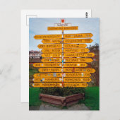 Narvik wegwijzer briefkaart (Voorkant / Achterkant)