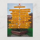 Narvik wegwijzer briefkaart (Voorkant)