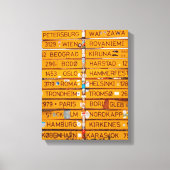 Narvik wegwijzer canvas afdruk (Voorkant)