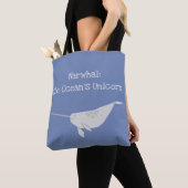 Narwahl: De Ocean's Unicorn Tote Bag (Dichtbij)