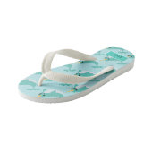 Narwal Cute Arctische Walvis Kinder Teenslippers (Schuin)