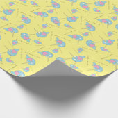 Narwal Cute Kinderen Cartoon Cadeaupapier (Hoek)
