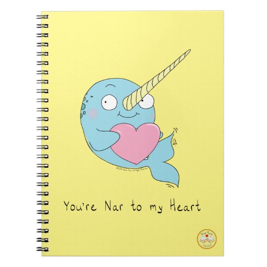 Narwal Cute Kinderen Cartoon Notitieboek (Voorkant)