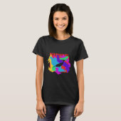 Narwal Dier Mozaïek Puzzel T-shirt (Voorkant volledig)