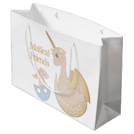 Narwal, Draak Pastel Babyblauw Persoonlijk Groot Cadeauzakje