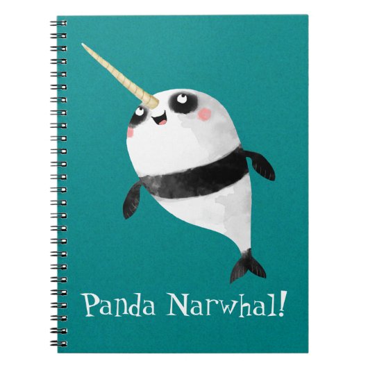 Narwal en Panda in Eén Notitieboek (Voorkant)