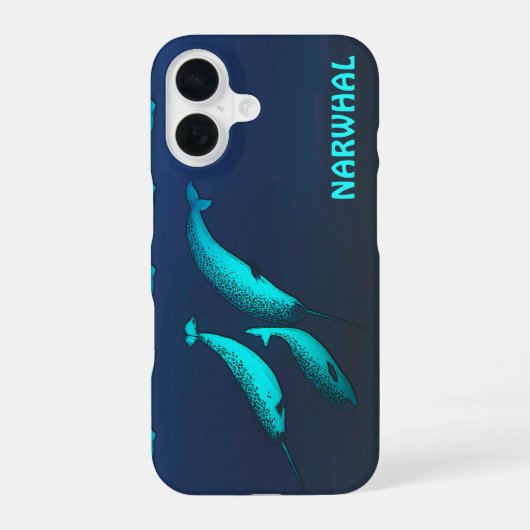 Narwal iPhone 16 Hoesje (Achterkant)