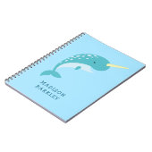Narwal Kid's Cute Walvis Notitieboek (Linkerzijde)