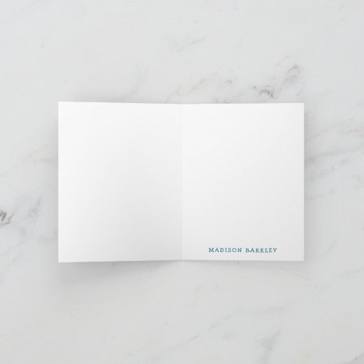 Narwal Kind Cute Walvis Bedankt Briefkaarten (Binnen)