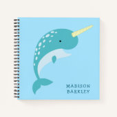 Narwal Kind Cute Walvis Notitieboek (Voorkant)