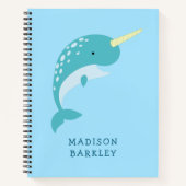 Narwal Kind Cute Walvis Notitieboek (Voorkant)