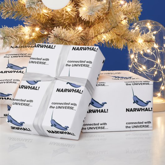 Narwal Verbonden Met Het Universum Narwal Cadeaupapier (Feestdagen)