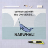Narwal Verbonden Met Het Universum Narwal Tissuepapier (Craft)