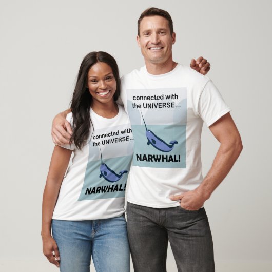 Narwal Verbonden Met Het Universum T-shirt (Unisex)