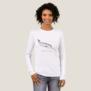 Narwal Walvis Eenhoorn van de Zee Tri-Blend Shirt