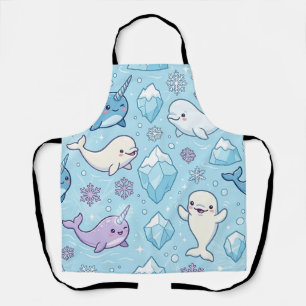 Narwal Walvis Schort – Cute Arctisch Naadloos Patr