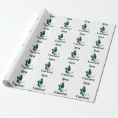 Narwal Zee Eenhoorn Grappig Cadeaupapier (Uitgerold)