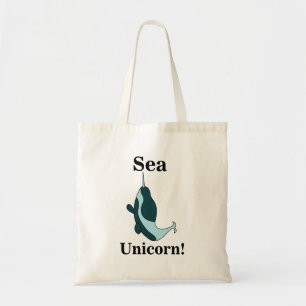 Narwal Zee Eenhoorn Grappig Tote Bag