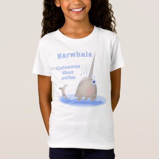 Narwalhoorn Eenhoorn T-shirt (Voorkant)
