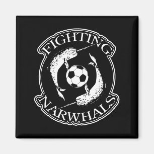 Narwallen Voetbal T-shirt Magneet