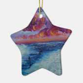 Narwals in het Noordpoolgebied Keramisch Ornament (Links)