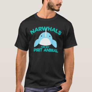Narwals Spirit Dierenshirt Narwals zijn mijn geest T-shirt
