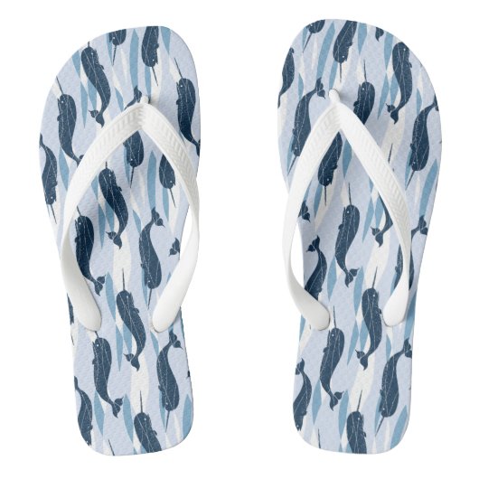 Narwhal Allover Print Flip Flop (Voetbed)