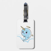 Narwhal Angel Cutie Bagagelabel (Achterkant verticaal)