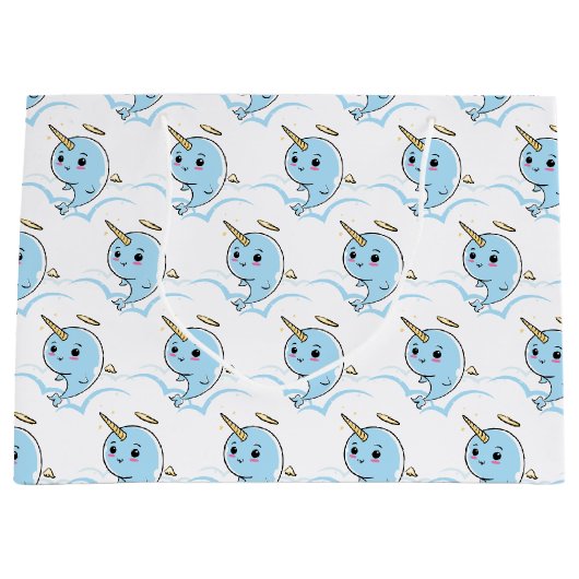 Narwhal Angel Cutie Groot Cadeauzakje (Voorkant)