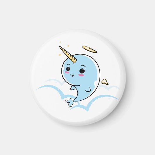 Narwhal Angel Cutie Magneet (Voorkant)